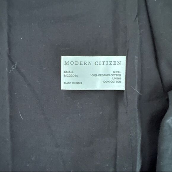 Modern Citizen | Opal Puff Sleeve Wrap Dress | Black Small S - Picture 5 of 7